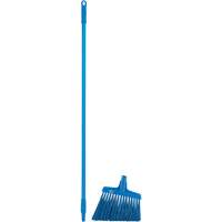 T&ecirc;te &agrave; balai en angle avec manche en m&eacute;tal, Crins Extra-ferme, 12", Polyester, Bleu Pathway Supply LP
