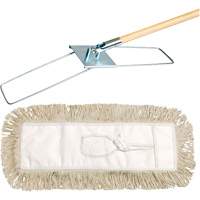 Break-Ezy Dust Mop System, Tie-On Style, Cotton, 36" L x 5" W Pathway Supply LP