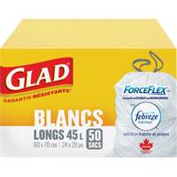 Tall 45L Febreze Garbage Bags, Regular, 24" W x 28" L, White Pathway Supply LP