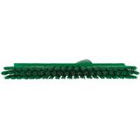Dustpan Broom with Angled Thread, Medium Bristles, 10", Polyester, Green Pathway Supply LP