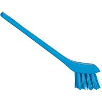 Brush with Scraping Edge, Stiff Bristles, 6" Long, Blue Pathway Supply LP