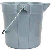 Seau rond avec bec verseur, Capacit&eacute; de 2,64 gal. US (10,57 pintes), Gris Pathway Supply LP
