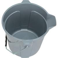 Seau rond avec bec verseur, Capacit&eacute; de 2,64 gal. US (10,57 pintes), Gris Pathway Supply LP