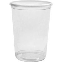 Magik 32 oz. Clear Deli Container without Lid, Plastic, Round Pathway Supply LP