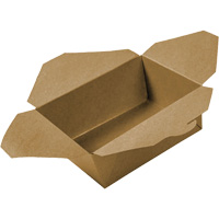 Kraft Take Out Food Containers, Corrugated, Rectangular Pathway Supply LP