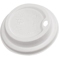 Compostable White Dome Sip Lids Pathway Supply LP