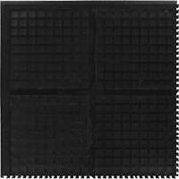 Tuile de centre modulaire Hog Heaven III Comfort, Ondul&eacute;, 3' x 3' x 3/4", Noir, Nitrile Pathway Supply LP