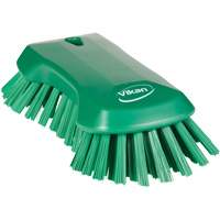 Hand Brush, Extra Stiff Bristles, 9-1/10" Long, Green Pathway Supply LP