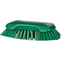 Hand Brush, Extra Stiff Bristles, 9-1/10" Long, Green Pathway Supply LP