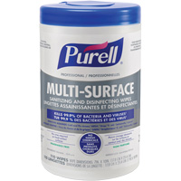 Professional Multi-Surface Sanitizing & Disinfecting Wipes, 7" x 10", 110 Count Pathway Supply LP