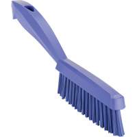Narrow Hand Brush with Short Handle, Extra Stiff Bristles, 11-4/5" Long, Purple Pathway Supply LP