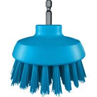 Brosse ronde HyDrive pour perceuse, Soies Tr&egrave;s ferme, Longueur de 3-1/10", Bleu Pathway Supply LP