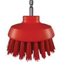 Brosse ronde HyDrive pour perceuse, Soies Tr&egrave;s ferme, Longueur de 3-1/10", Rouge Pathway Supply LP