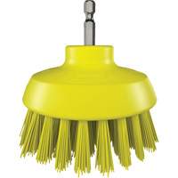 Brosse ronde HyDrive pour perceuse, Soies Tr&egrave;s ferme, Longueur de 3-1/10", Jaune Pathway Supply LP
