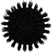Brosse ronde HyDrive pour perceuse, Soies Tr&egrave;s ferme, Longueur de 3-1/10", Noir Pathway Supply LP