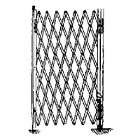 Galvanized Folding Security Gates, Fixed Single Folding, 4' L x 6' H Expanded Pathway Supply LP