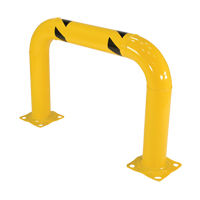 Garde-corps &agrave; profil &eacute;lev&eacute; pour machines, 3' la x 2' h, Jaune Pathway Supply LP