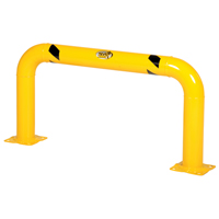 Garde-corps &agrave; profil &eacute;lev&eacute; pour machines, 4' la x 2' h, Jaune Pathway Supply LP