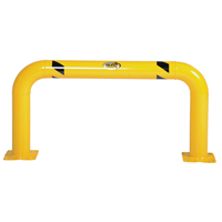 Garde-corps &agrave; profil &eacute;lev&eacute; pour machines, 4' la x 2' h, Jaune Pathway Supply LP