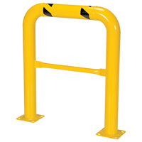 Garde-corps &agrave; profil &eacute;lev&eacute; pour machines, 3' la x 3,5' h, Jaune Pathway Supply LP