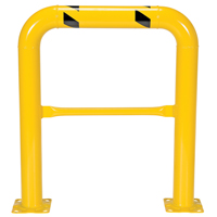Garde-corps &agrave; profil &eacute;lev&eacute; pour machines, 3' la x 3,5' h, Jaune Pathway Supply LP