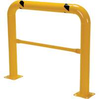 Garde-corps &agrave; profil &eacute;lev&eacute; pour machines, 4' la x 3,5' h, Jaune Pathway Supply LP