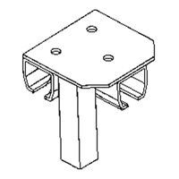 Support de montage au sol pour murs-rideaux Pathway Supply LP