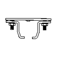 &eacute;clisse pour rail de roulement de mur-rideau mont&eacute; au plafond Pathway Supply LP