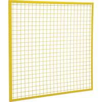 Composantes pour partitions & cloisons grillag&eacute;es - Panneaux, 4' h x 4' la, Jaune Pathway Supply LP