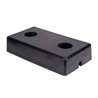 Molded Dock Bumpers, Rubber, 18" W x 4" D x 10" H Pathway Supply LP