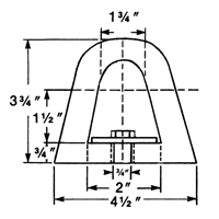 Extruded Rubber Dock Fenders, Rubber, 4-1/2" W x 12" L x 3-3/4" D Pathway Supply LP