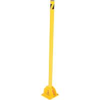 Butoirs repliables, Acier, 42" h x 1-3/4" la, Jaune Pathway Supply LP