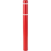 Polyethylene Bollard Covers, 6-5/8" Dia. x 60" L, Red Pathway Supply LP