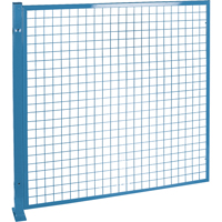Protecteurs de p&eacute;rim&egrave;tre - Style treillis m&eacute;tallique, 4' h x 4' la, Bleu Pathway Supply LP