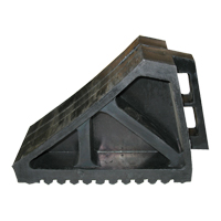 Wheel Chock, 10-5/8" x 7" x 4-1/2", Black Pathway Supply LP