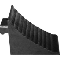 Wheel Chock, 9-3/4" x 7-1/4" x 7-3/4", Black Pathway Supply LP