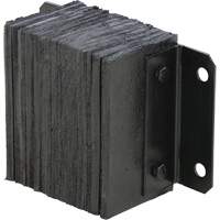 Laminated Dock Bumper, Horizontal, Rubber, 12" W x 6" D x 10" H Pathway Supply LP