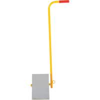 Aluminum Wheel Chock With Handle, 7" W x 11-7/8" D x 7-11/16" H Pathway Supply LP