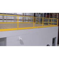 Mezzanine Safety Gate, 68-1/2" L x 42" H, 80-1/16" Raised, Yellow Pathway Supply LP