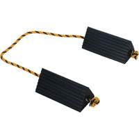 Airline Wheel Chock, 5" x 10" x 4-1/2", Black Pathway Supply LP