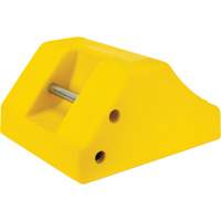 Cale de roue robustes, Ur&eacute;thane, Jaune, 15-1/2" la x 17-7/10" p x 10" h Pathway Supply LP
