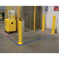 Safety Bollard, Steel, 42" H x 5-1/2" W, Yellow Pathway Supply LP