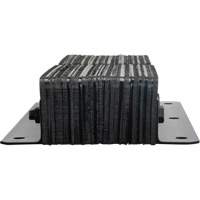 Laminated Dock Bumpers, Vertical, Rubber, 11" W x 4" D x 24" H Pathway Supply LP