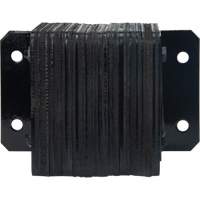 Laminated Dock Bumpers, Horizontal, Rubber, 12" W x 4" D x 10" H Pathway Supply LP