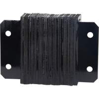 Laminated Dock Bumpers, Horizontal, Rubber, 12" W x 4" D x 10" H Pathway Supply LP