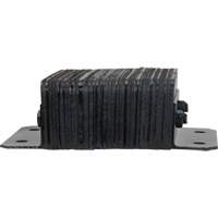 Laminated Dock Bumpers, Horizontal, Rubber, 12" W x 4" D x 10" H Pathway Supply LP