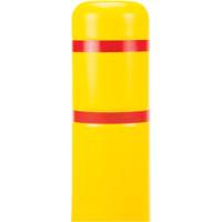 Capuchon en poly&eacute;thyl&egrave;ne pour borne de protection, 4-1/2" dia. x 52" l, Rouge/Jaune Pathway Supply LP