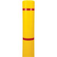 Capuchon en poly&eacute;thyl&egrave;ne pour borne de protection, 4-1/2" dia. x 64" l, Rouge/Jaune Pathway Supply LP