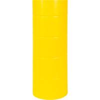 Capuchon en poly&eacute;thyl&egrave;ne pour borne de protection, 6-5/8" dia. x 60" l, Rouge/Jaune Pathway Supply LP