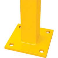 Poteau de coin pour garde-corps l&eacute;gers, Acier, 42" h, Jaune s&eacute;curit&eacute; OSHA Pathway Supply LP